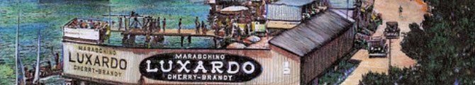 Maraschino liqueur: Maraschino Luxardo, advertising banner (crt-01)