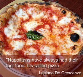Street Food: Luciano De Crescenzo about pizza.