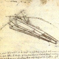 Leonardo da Vinci and wine: Leonardo, flying machine, 1488 ca. (img-02)