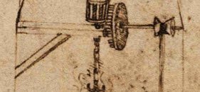 Leonardo da Vinci e il vino: Leonardo, girarrosto (crt-01)