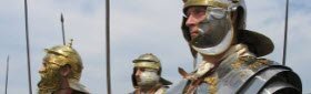 Salumi e Formaggi: Legionari romani, ricostruzione (cc-01)