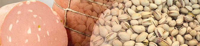 Mortadella with and without pistachios (crt-01)