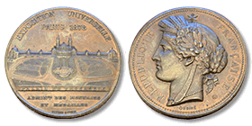 Balsamic Vinegar: Coin celebrating the International Exhibitions of Paris, 1878 (crt-02)