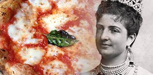 Primi Piatti: La pizza Margherita.