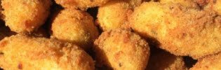 Neapolitan Potato Croquettes: Crocchè, detail.