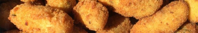 Neapolitan Potato Croquettes: Crocchè, detail.