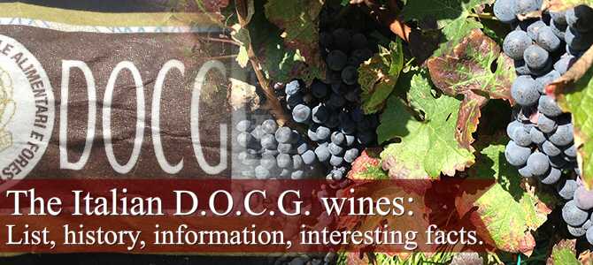 DOCG wines: From generic to DOCG wines.