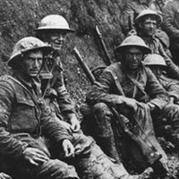 World War I Food: Royal Irish Fusiliers in a trench (img-08)