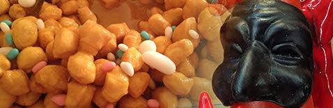 The most typical food and wine specialties: Neapolitan Struffoli.