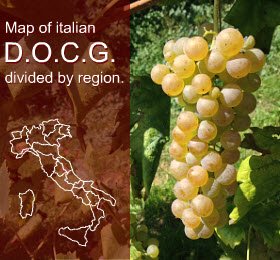 Beverages: Italian DOCGs map (last updated: 2021)