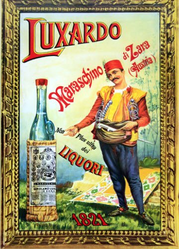 Maraschino liqueur: Luxardo’s advertising poster (2) (crt-01)