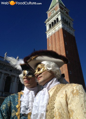 Frittelle veneziane: Maschere del carnevale di Venezia.
