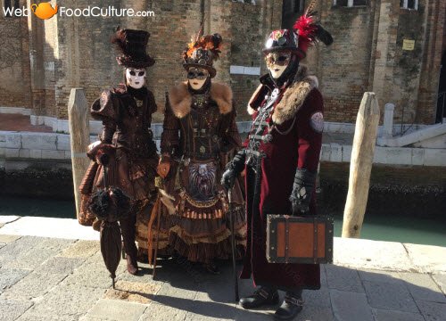 Venetian Galani: Masks of the Venetian Carnival.
