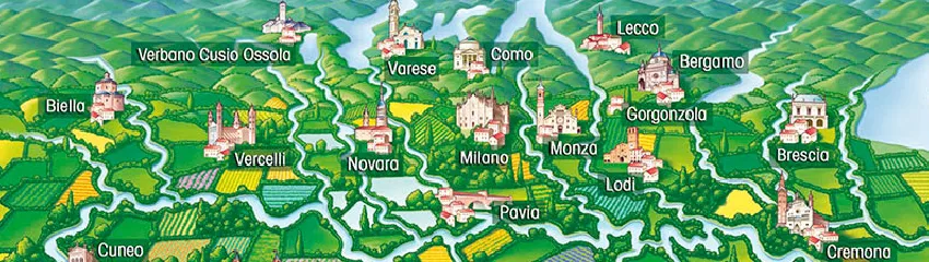 Gorgonzola, la patria del formaggio Gorgonzola.