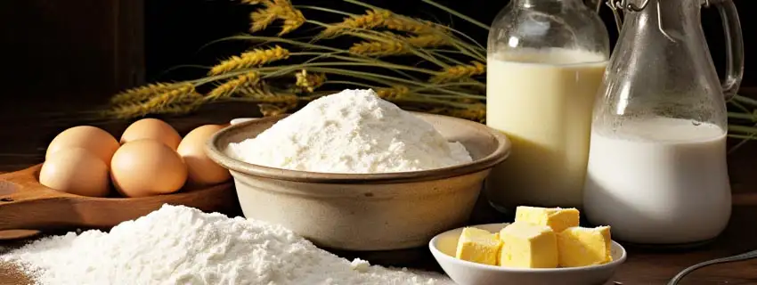 Colomba cake: ingredients.
